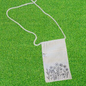 Canvas Crossbody Bag - Wildflowers
